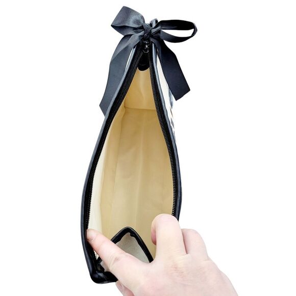 Brand New Sanrio Hello Kitty Cream & Black Color Cosmetics Bag / Pencil Case - Picture 4 of 7